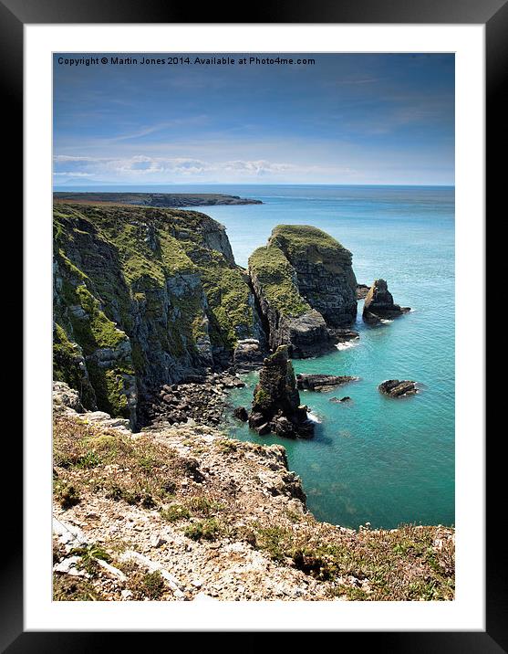 The Cliffs of South Stack Framed Mounted Print by K7 Photography
