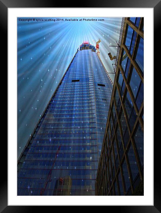 Shard Building London Framed Mounted Print by sylvia scotting