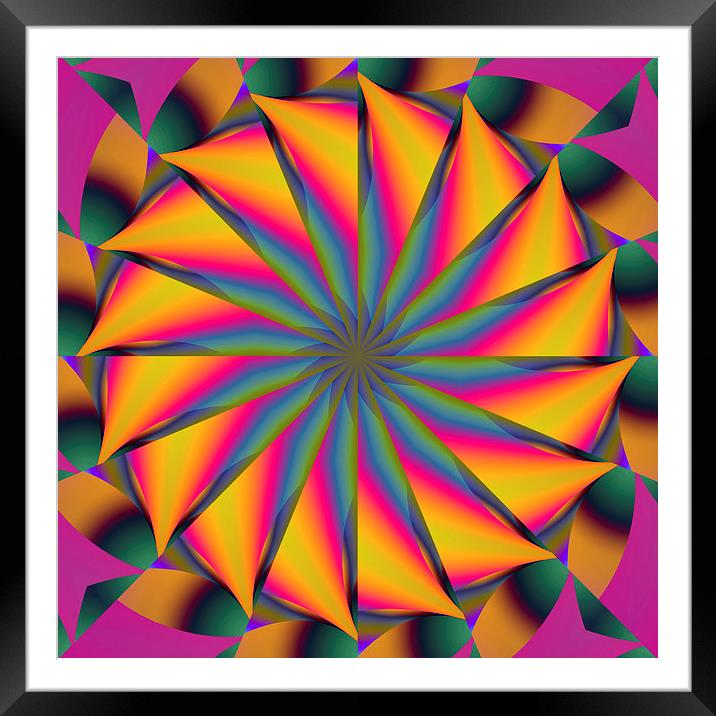 Hypnotic Mandala Framed Mounted Print by Patricia Fatta