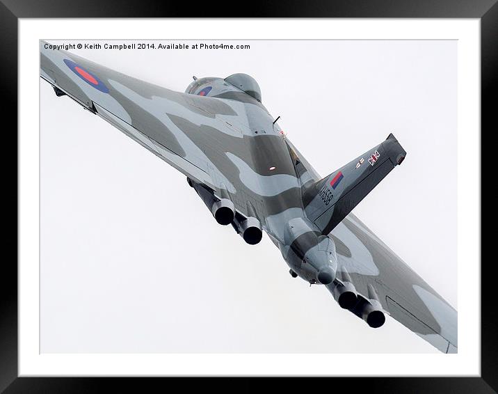Vulcan Power Climb Framed Mounted Print by Keith Campbell