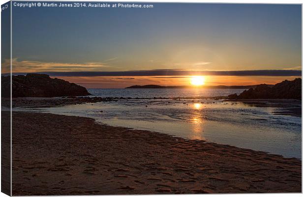 LLandwyn Island Sunset Canvas Print by K7 Photography
