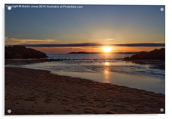 LLandwyn Island Sunset Acrylic by K7 Photography