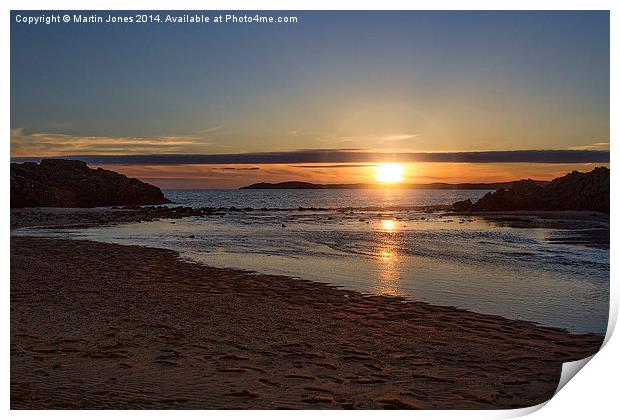 LLandwyn Island Sunset Print by K7 Photography