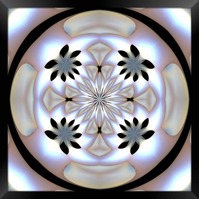 Pearlescent Star Mandala Framed Print by Patricia Fatta
