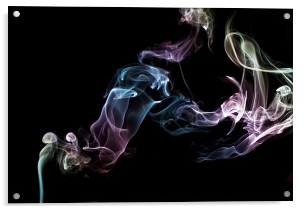 Smokey 16 Acrylic by Steve Purnell