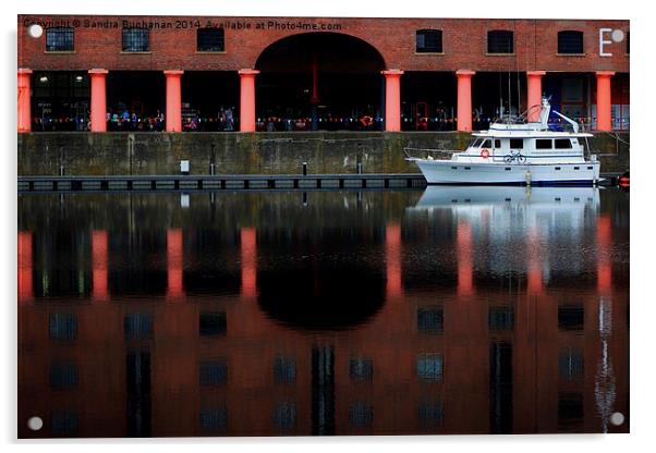 Albert Dock Liverpol Acrylic by Sandra Buchanan