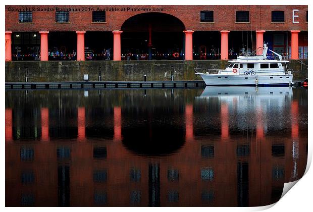 Albert Dock Liverpol Print by Sandra Buchanan