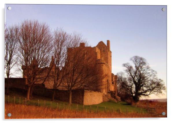craigmillar castle Acrylic by dale rys (LP)
