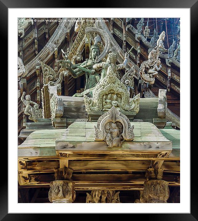 Wooden Sanctuary of Truth Framed Mounted Print by colin chalkley