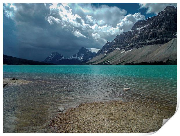Rocky Mountains Canada Petyo Lake Print by Chris Curry