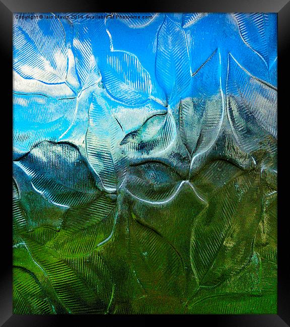 Abstracted Mountains Framed Print by Iain Mavin