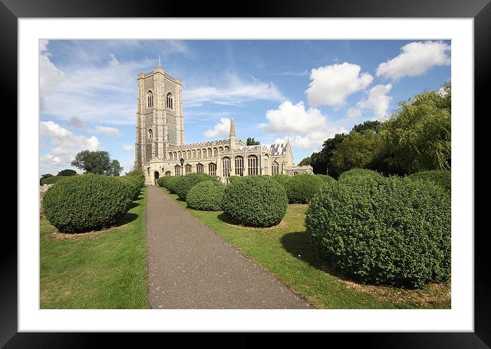 Lavenham Church Framed Mounted Print by Terry Stone