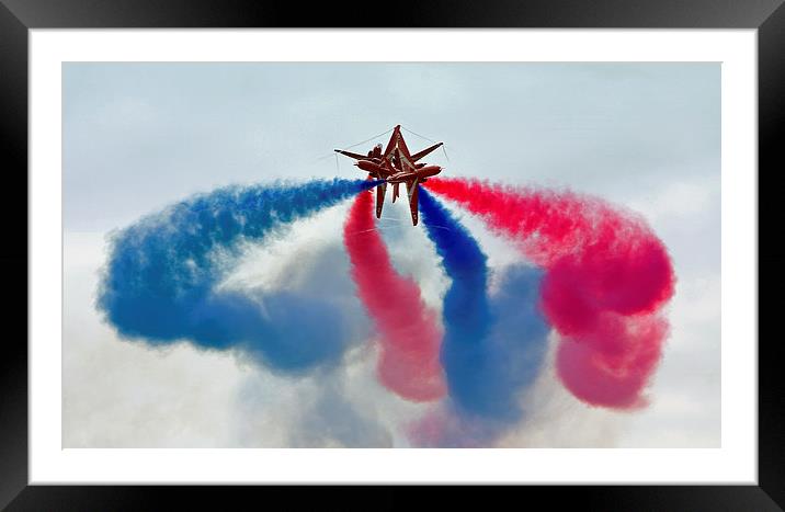 Red Arrows Framed Mounted Print by Terry Stone