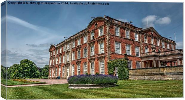 Weston Park House Canvas Print by rawshutterbug 