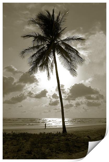 Beach Scene Duotone Print by james balzano, jr.
