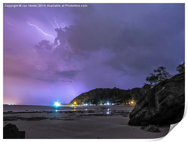 After the rain Print by Jan Venter