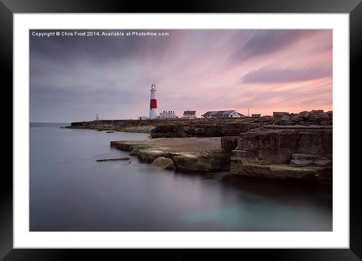 Nearly night at Portland Bill Framed Mounted Print by Chris Frost