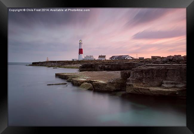 Nearly night at Portland Bill Framed Print by Chris Frost