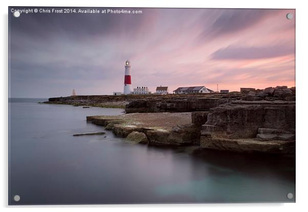 Nearly night at Portland Bill Acrylic by Chris Frost