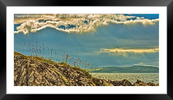 Midsummer at Portencross Ayrshire Framed Mounted Print by Tylie Duff Photo Art