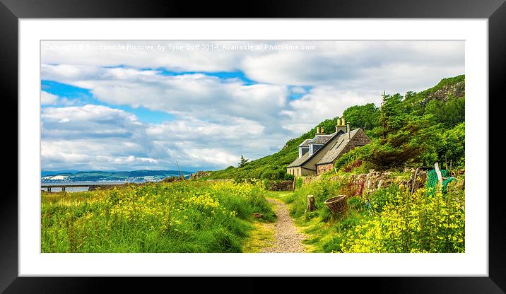 Cottage at Portencross Ayrshire Framed Mounted Print by Tylie Duff Photo Art