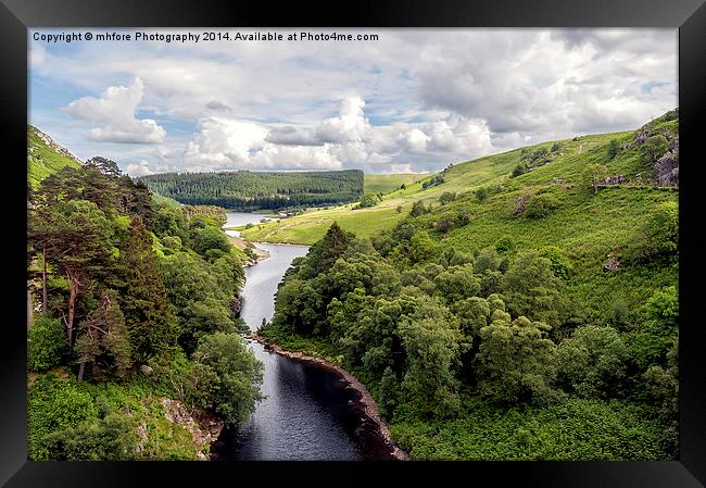 Wales, Pen Y Garreg Framed Print by mhfore Photography