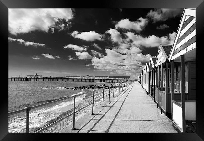 Beach Huts at Southwold Framed Print by Stephen Mole