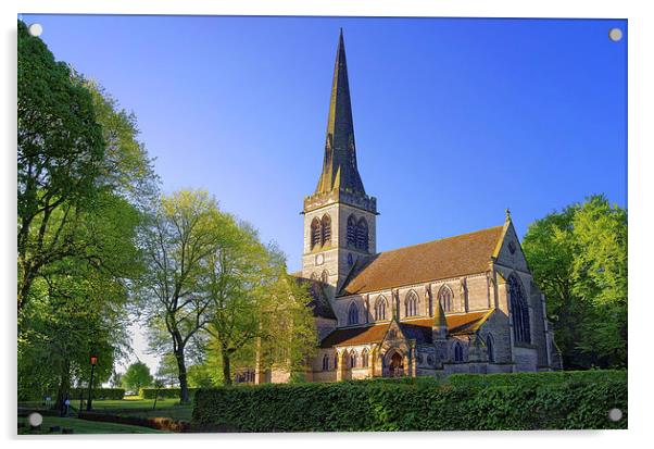 Wentworth, Holy Trinity Church Acrylic by Darren Galpin