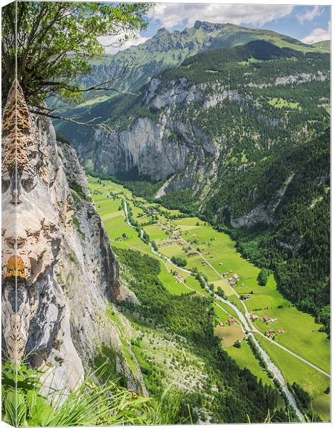 Lauterbrunnen Valley Canvas Print by Laura Kenny