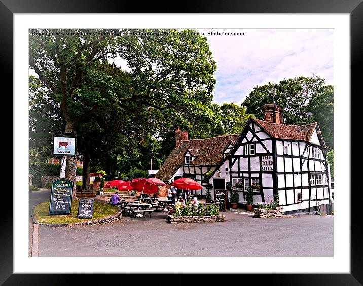 Famous, Old British Pub. Framed Mounted Print by Jason Williams
