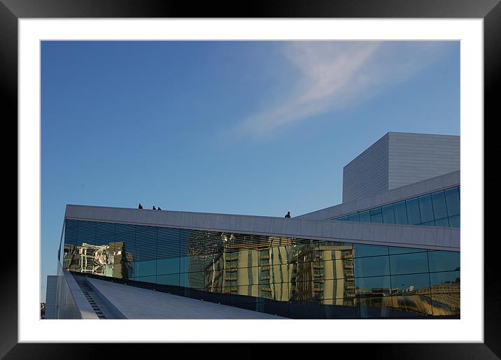 Oslo Opera House Framed Mounted Print by Ruth Frost