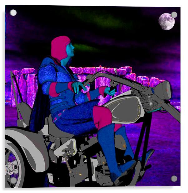 Night Rider Acrylic by Matthew Lacey