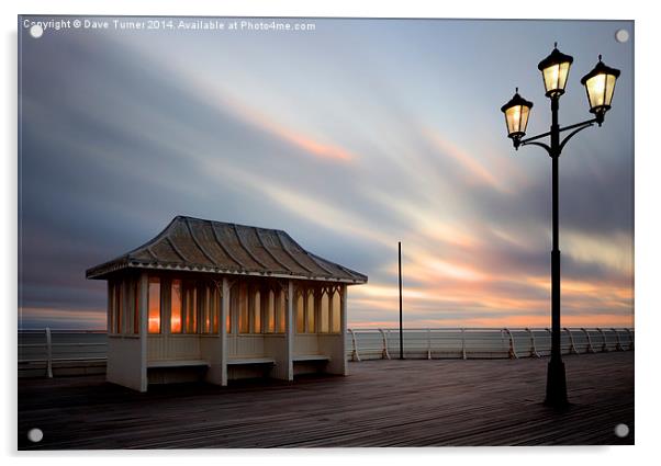 Cromer Pier Sunset, Norfolk Acrylic by Dave Turner