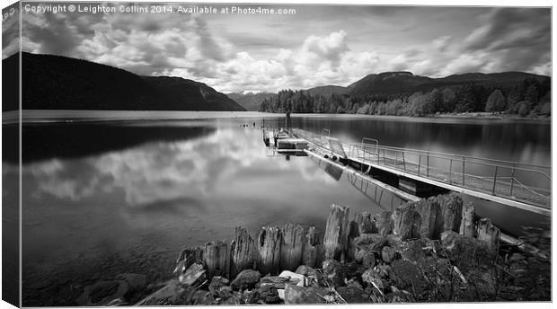 Comox lake waterscape Canvas Print by Leighton Collins