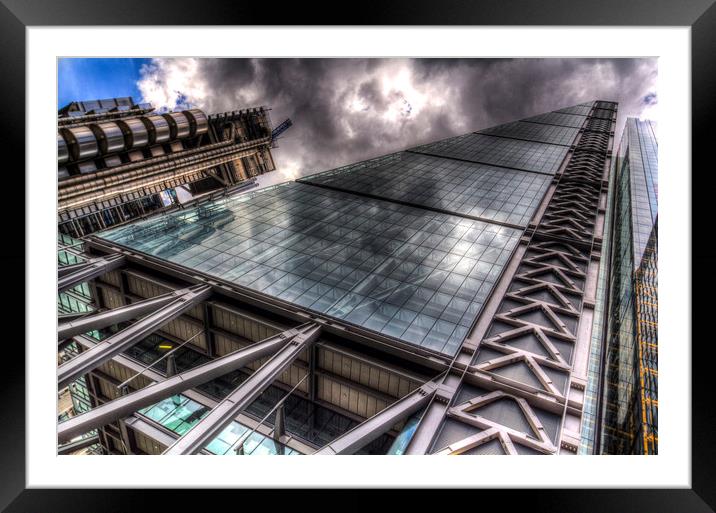 Lloyds and the Cheese Grater Framed Mounted Print by David Pyatt
