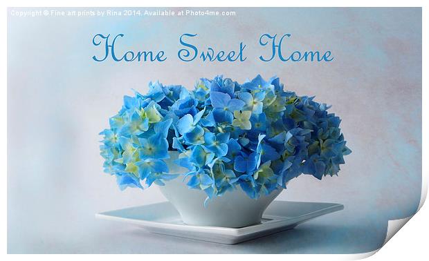 Home Sweet Home Print by Fine art by Rina