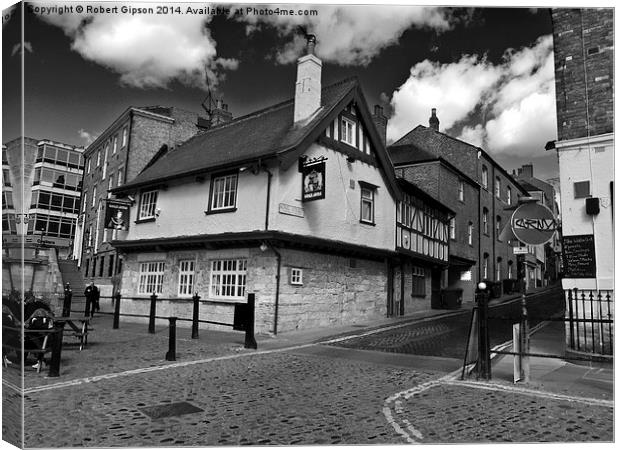 Kings arms. The pub that floods. Canvas Print by Robert Gipson