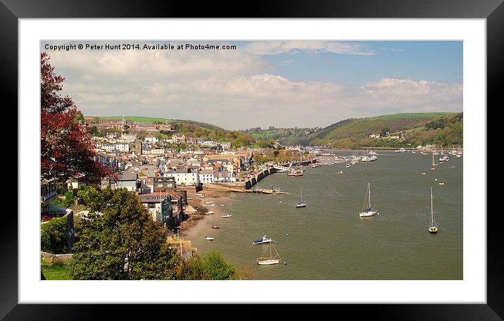 Dartmouth And The River Dart Framed Mounted Print by Peter F Hunt