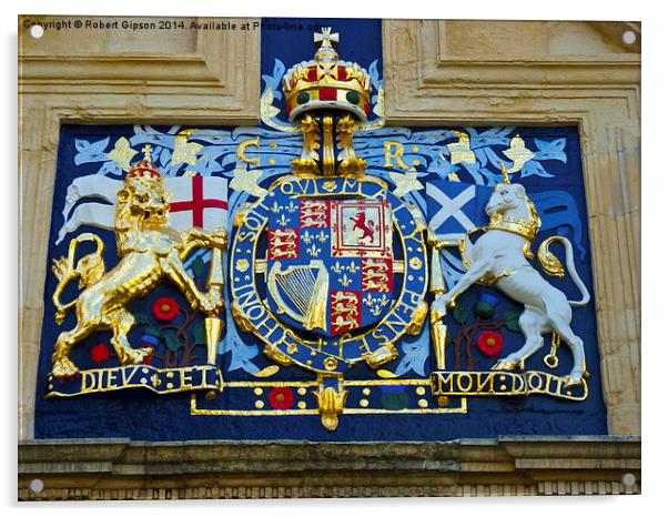 Charles I of England, coat of arms Acrylic by Robert Gipson