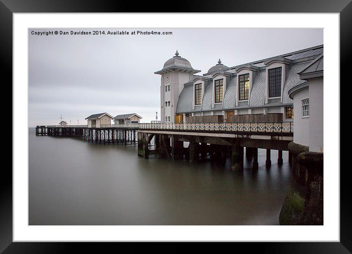 Penarth Victorian Pier Framed Mounted Print by Dan Davidson