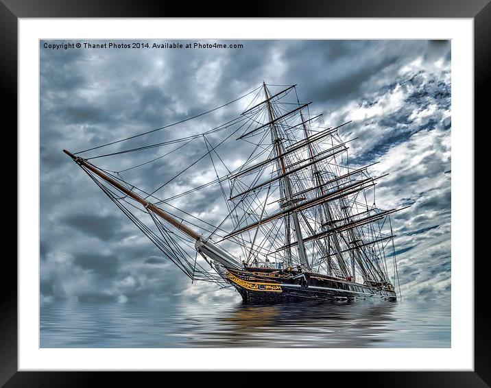 Cutty Sark Framed Mounted Print by Thanet Photos