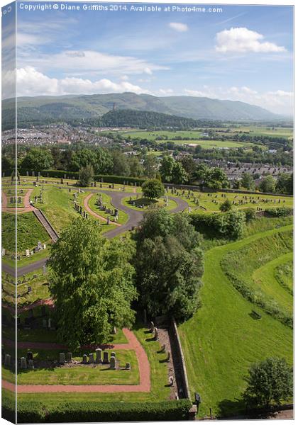 National Wallace Monument Canvas Print by Diane Griffiths