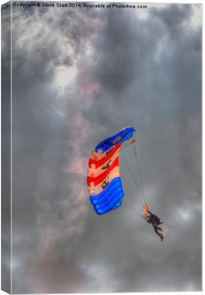 RAF Falcons Parachute Display Team Canvas Print by Steve H Clark