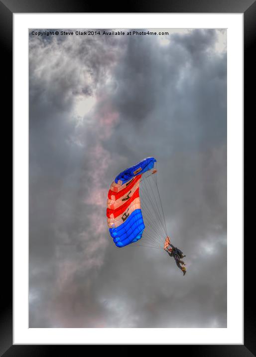 RAF Falcons Parachute Display Team Framed Mounted Print by Steve H Clark