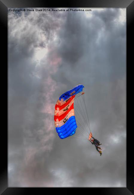 RAF Falcons Parachute Display Team Framed Print by Steve H Clark