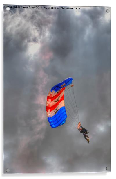 RAF Falcons Parachute Display Team Acrylic by Steve H Clark
