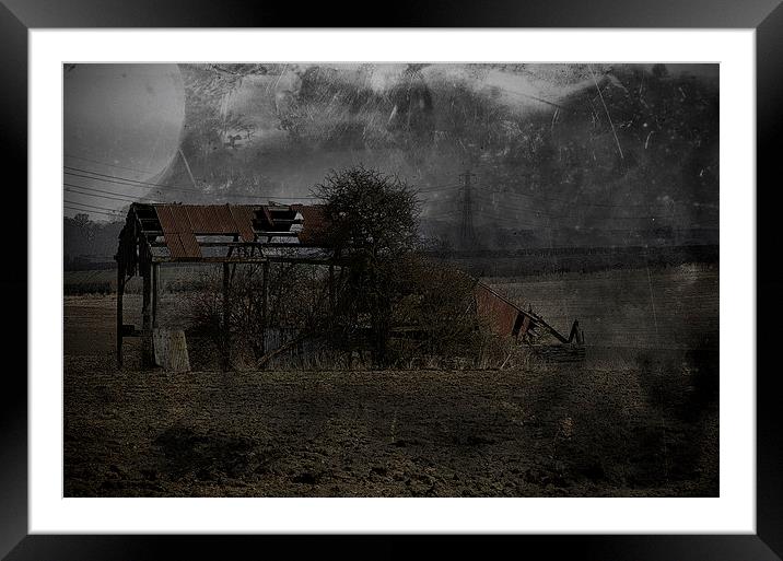 Old Barn Framed Mounted Print by Annie Page