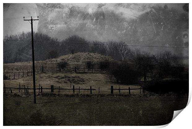 The Burial Mound Print by Annie Page