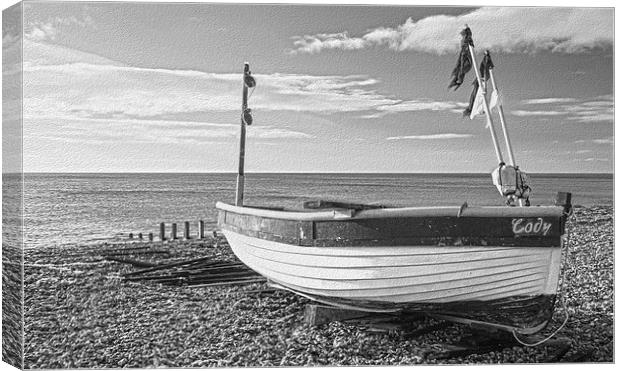 Fishing Boat Worthing Canvas Print by Clive Eariss