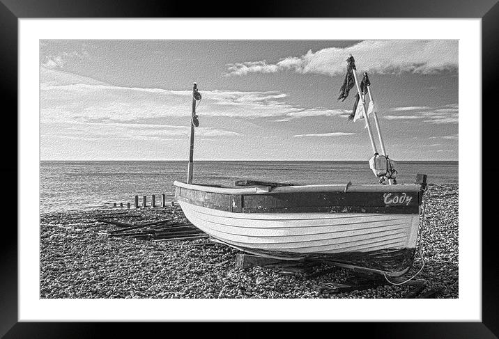 Fishing Boat Worthing Framed Mounted Print by Clive Eariss